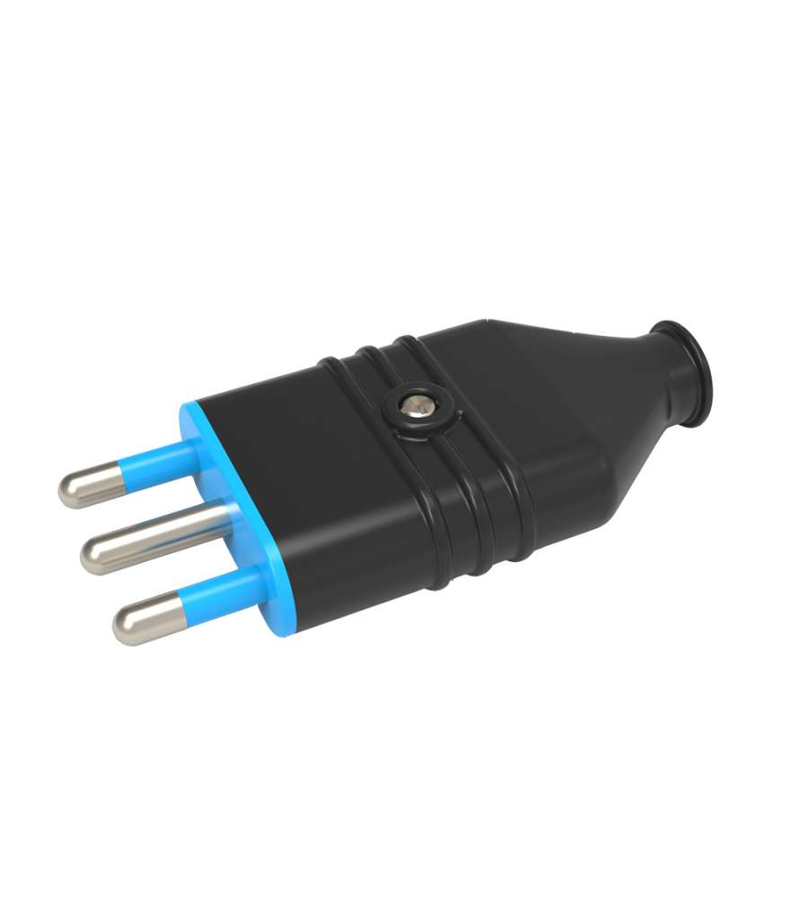 Spina 16A 2P+T con Uscita Cavo Assiale PolyPool Spina 16A 2P+T con Uscita Cavo Assiale PolyPool